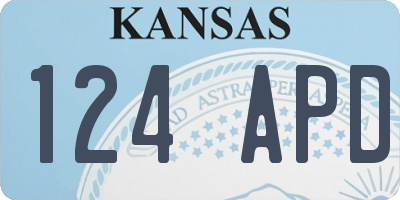 KS license plate 124APD