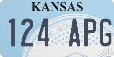 KS license plate 124APG