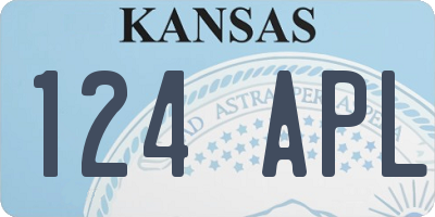 KS license plate 124APL