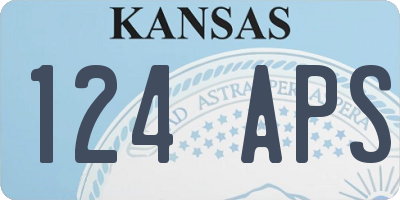 KS license plate 124APS