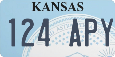 KS license plate 124APY