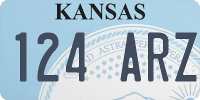 KS license plate 124ARZ