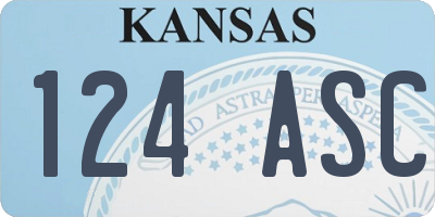 KS license plate 124ASC