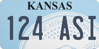KS license plate 124ASI
