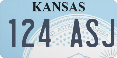 KS license plate 124ASJ