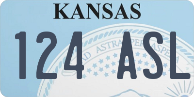 KS license plate 124ASL