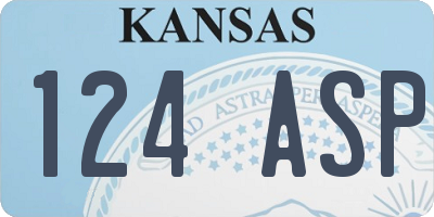 KS license plate 124ASP