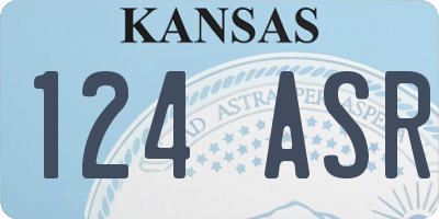 KS license plate 124ASR