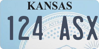 KS license plate 124ASX