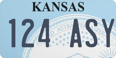 KS license plate 124ASY