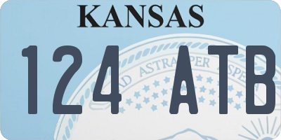 KS license plate 124ATB