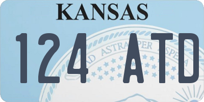 KS license plate 124ATD