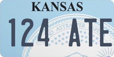 KS license plate 124ATE