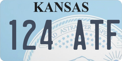 KS license plate 124ATF