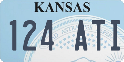 KS license plate 124ATI