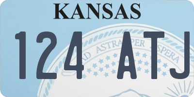 KS license plate 124ATJ