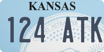 KS license plate 124ATK