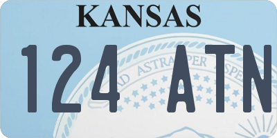 KS license plate 124ATN