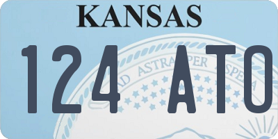 KS license plate 124ATO