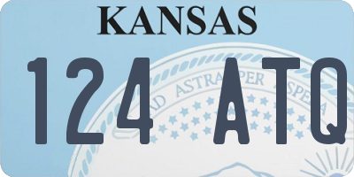 KS license plate 124ATQ