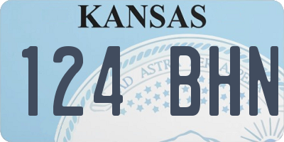 KS license plate 124BHN