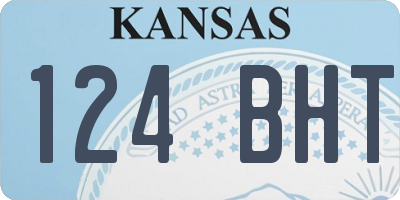 KS license plate 124BHT