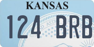 KS license plate 124BRB