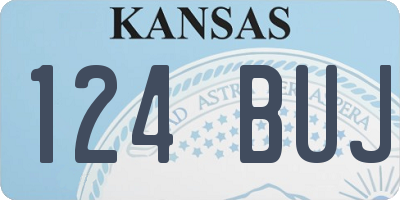 KS license plate 124BUJ