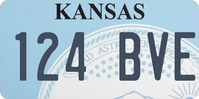 KS license plate 124BVE