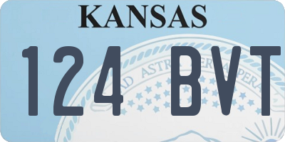 KS license plate 124BVT