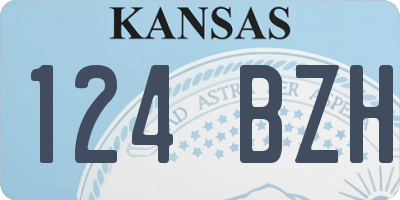 KS license plate 124BZH