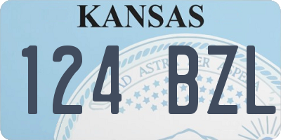 KS license plate 124BZL