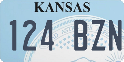 KS license plate 124BZN