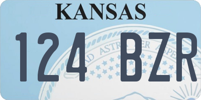 KS license plate 124BZR