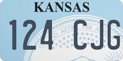 KS license plate 124CJG