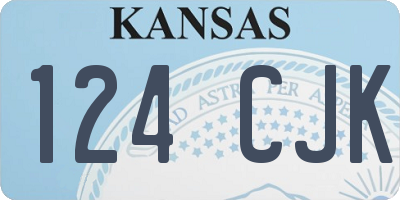 KS license plate 124CJK