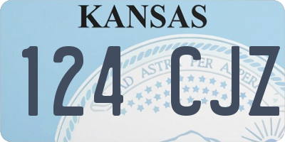 KS license plate 124CJZ