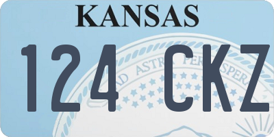 KS license plate 124CKZ