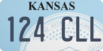 KS license plate 124CLL