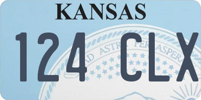 KS license plate 124CLX