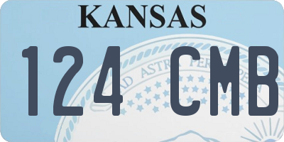 KS license plate 124CMB