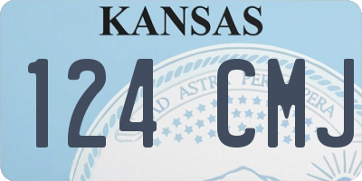 KS license plate 124CMJ