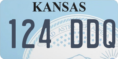 KS license plate 124DDQ