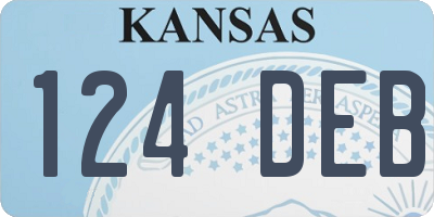 KS license plate 124DEB