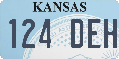 KS license plate 124DEH