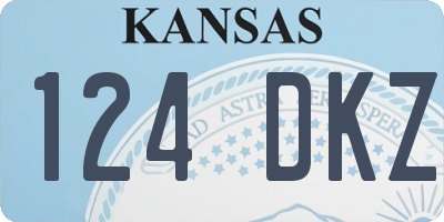 KS license plate 124DKZ