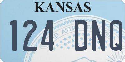 KS license plate 124DNQ