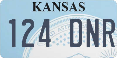 KS license plate 124DNR
