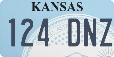 KS license plate 124DNZ