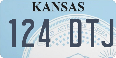 KS license plate 124DTJ